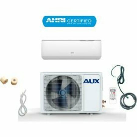 AUX USA-116988 AUX Ductless Mini Split Air Conditioner w/ Heat Pump, 24000 BTU, 2 Ton, 230V, 25ft Lineset ASW-H24N2/JIR1D1-US-B